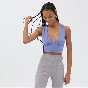 NWT Small Urban Outfitters Plunging Tie-Back Tank
